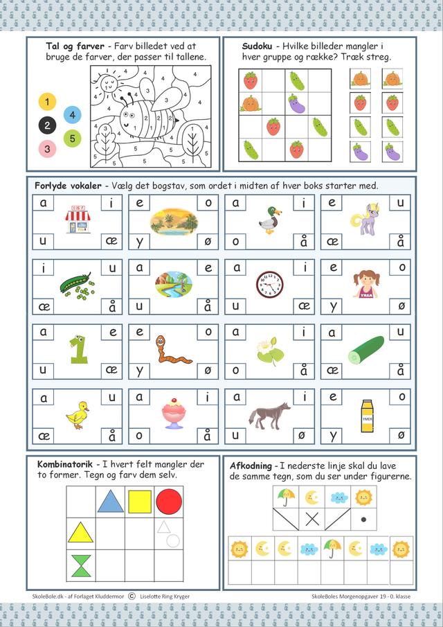 Produkt billede til Morgenopgaver 19