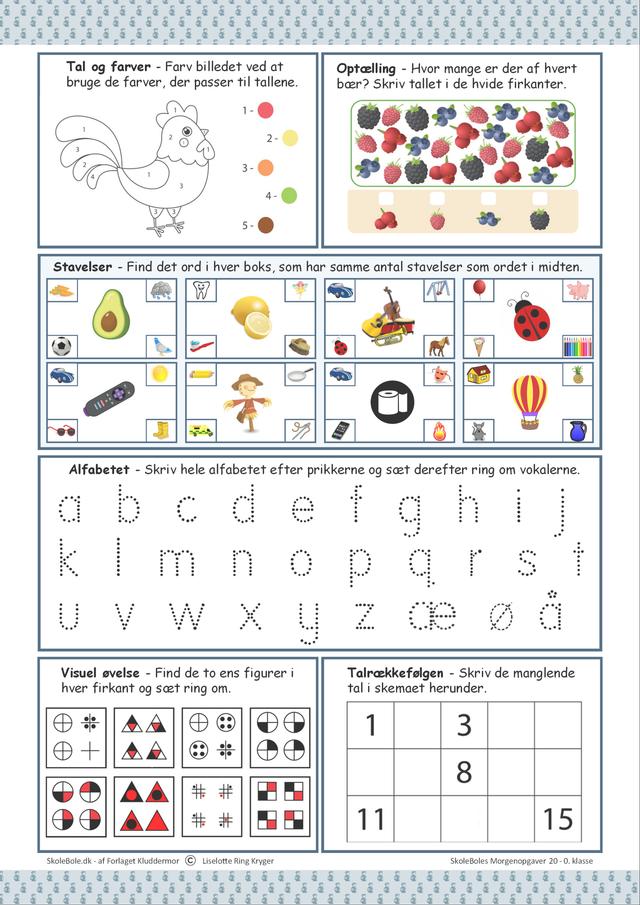 Produkt billede til Morgenopgaver 20